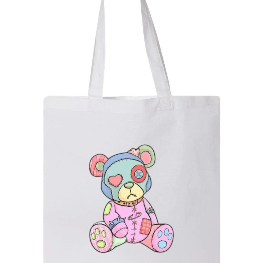 Pastel Goth Teddy Bear Kawaii Design
